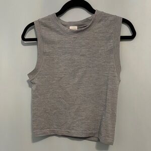 Athleta Heather Gray Muscle Tee